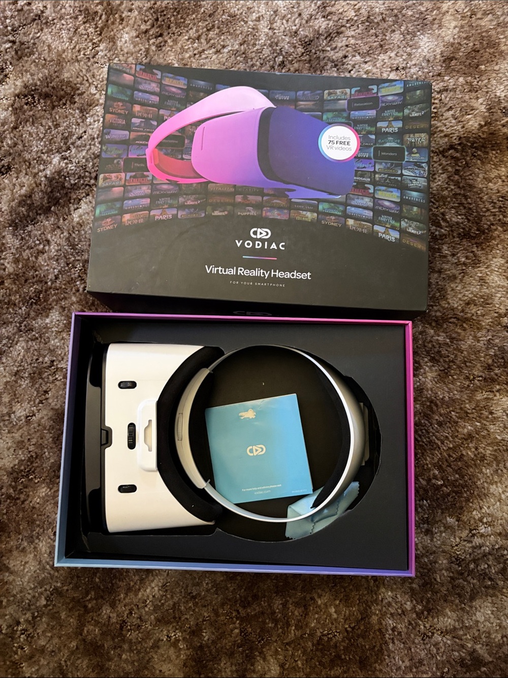 Vodiac White VR Headset – White Virtual Reality Headset
